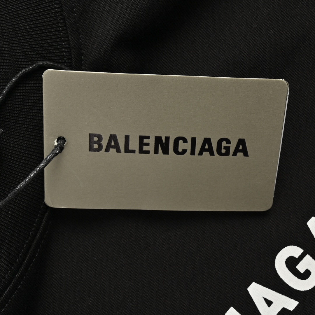 Balenciaga/巴黎世家 24Fw 支付方式印花长袖T恤