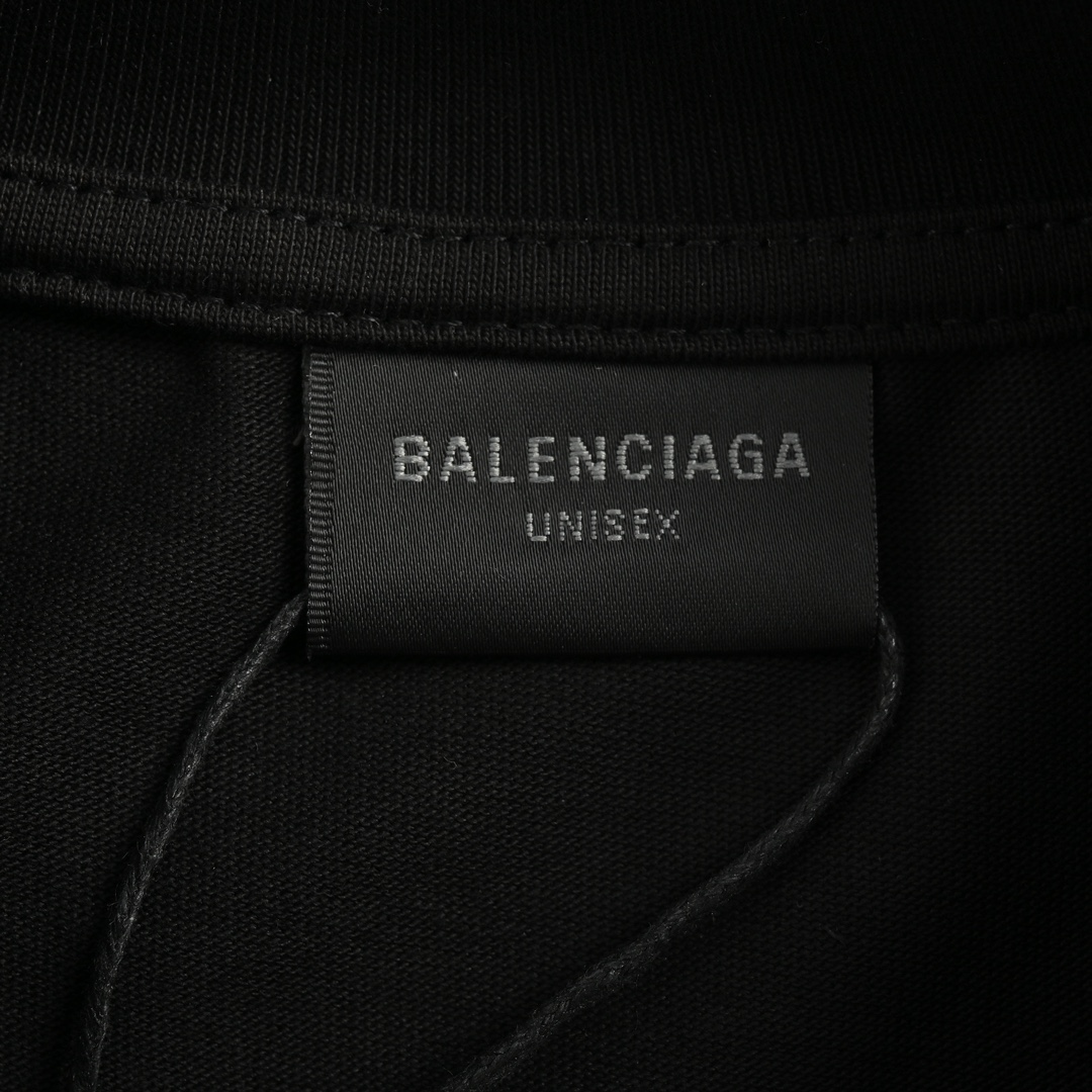 Balenciaga/巴黎世家 24Fw 支付方式印花长袖T恤