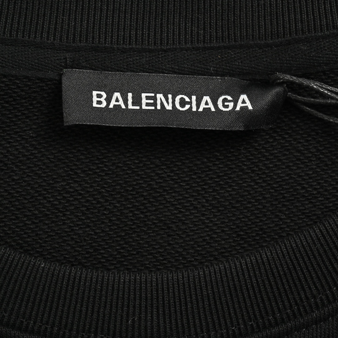 Balenciaga/巴黎世家 24ss涂鸦LOGO圆领卫衣