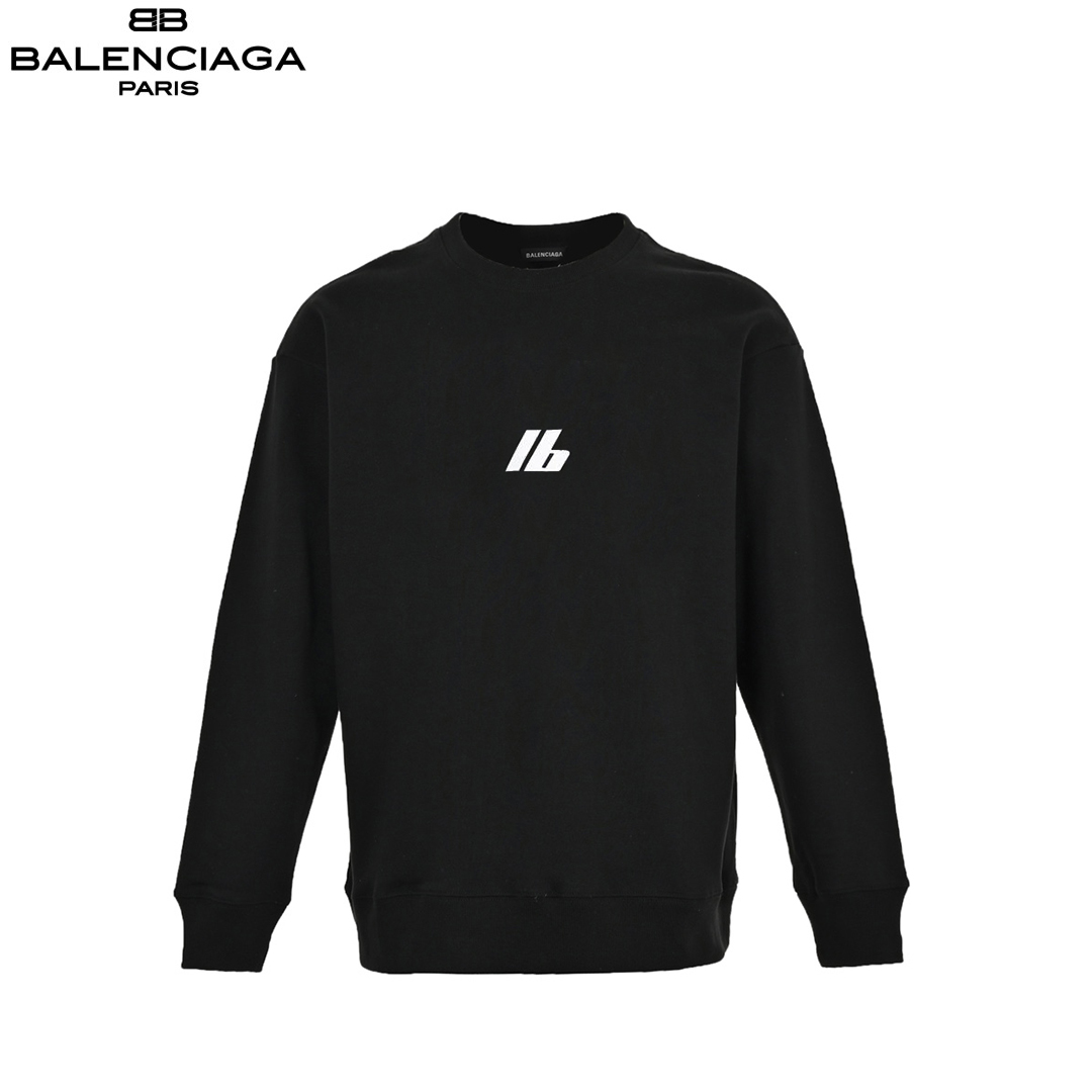 Balenciaga/巴黎世家 24ss 印花反光圆领卫衣