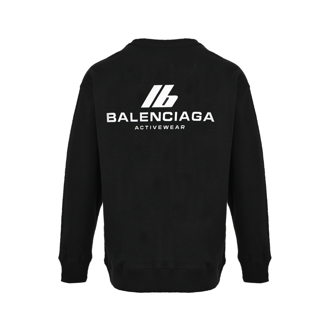 Balenciaga/巴黎世家 24ss 印花反光圆领卫衣