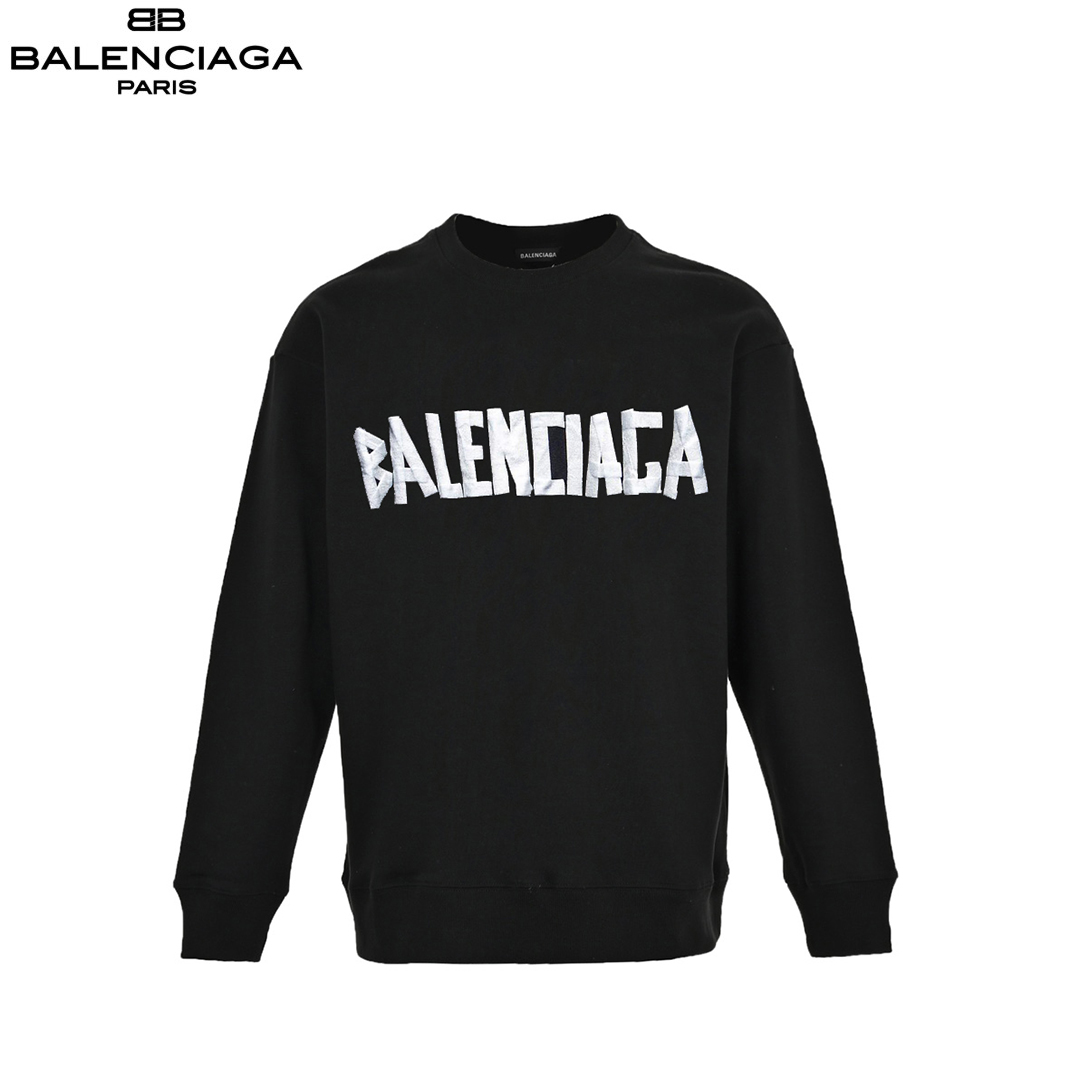 Balenciaga/巴黎世家24ss 美纹纸胶条印花卫衣