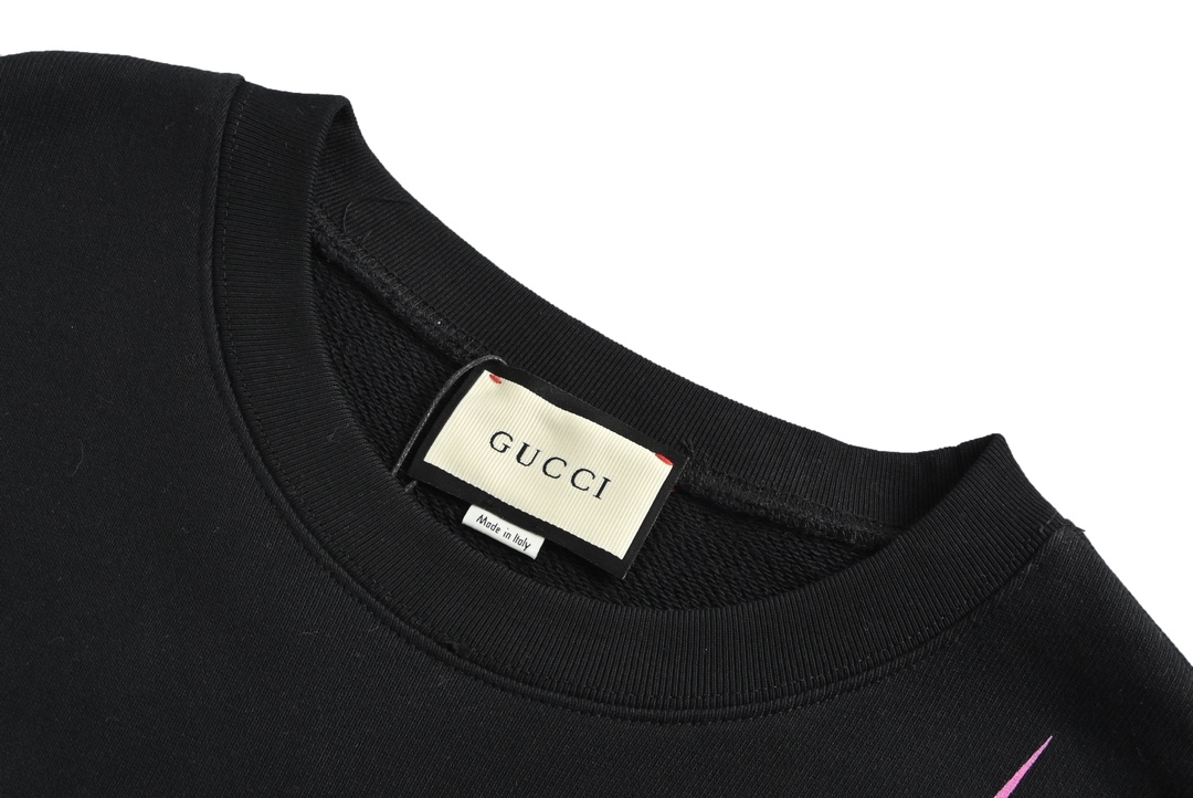 Gucci/古驰 24Fw 渐变闪电字母logo圆领卫衣