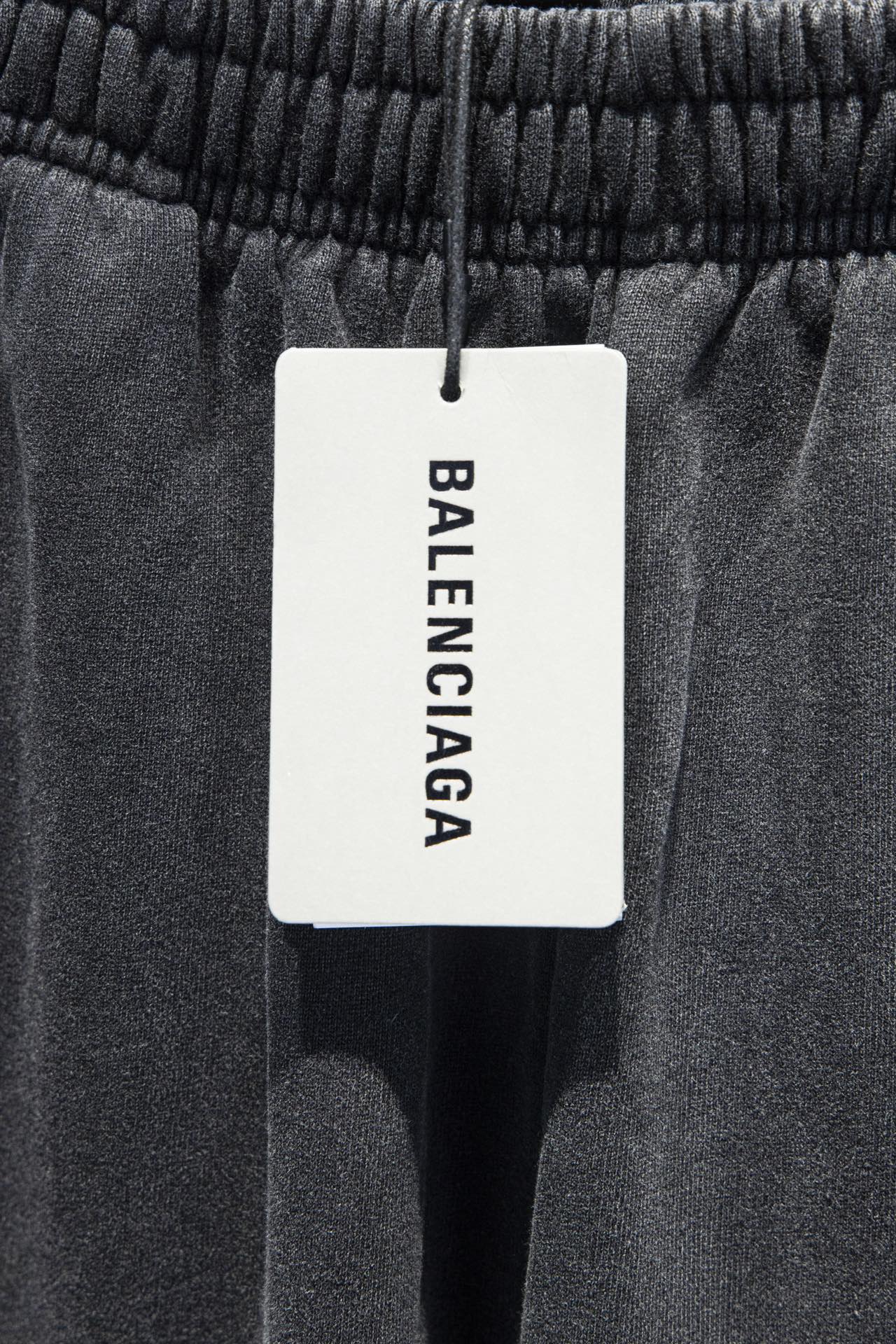 Balenciaga/巴黎世家 24ss 模糊字LOGO阔腿长裤