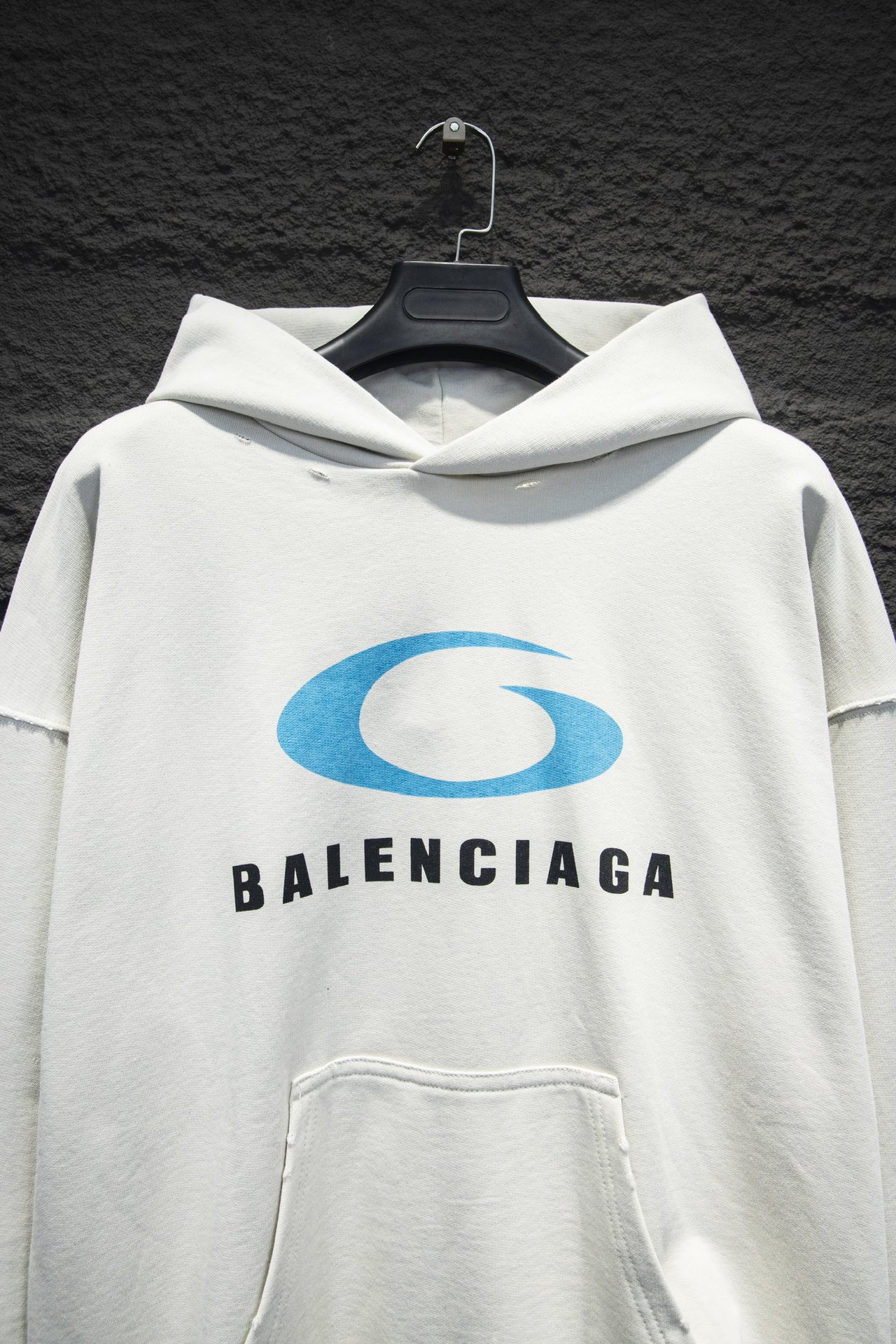 Balenciaga/巴黎世家 loop sports 蓝环印花连帽卫衣