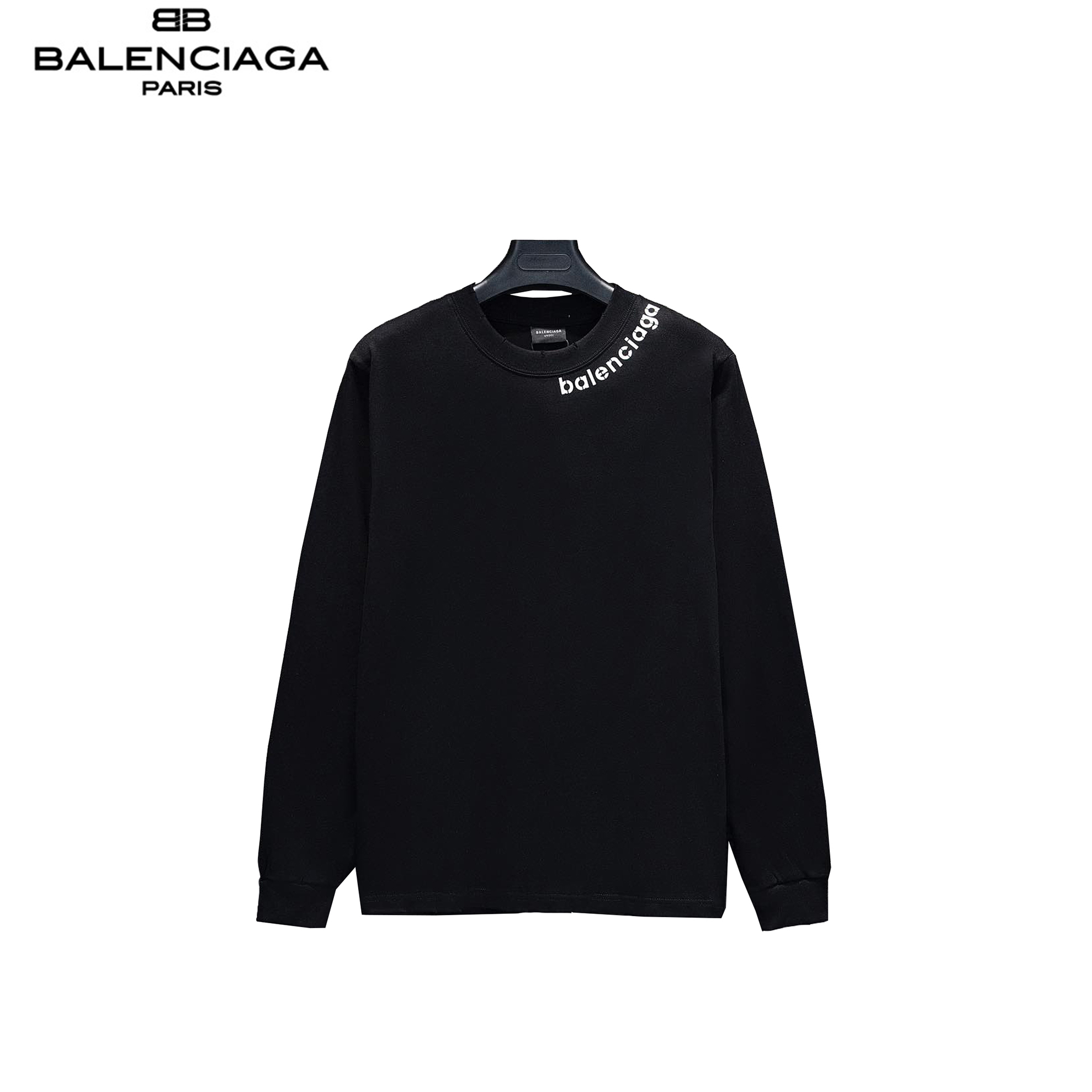 Balenciaga/巴黎世家 24ss海豚印花LOGO圆领卫衣