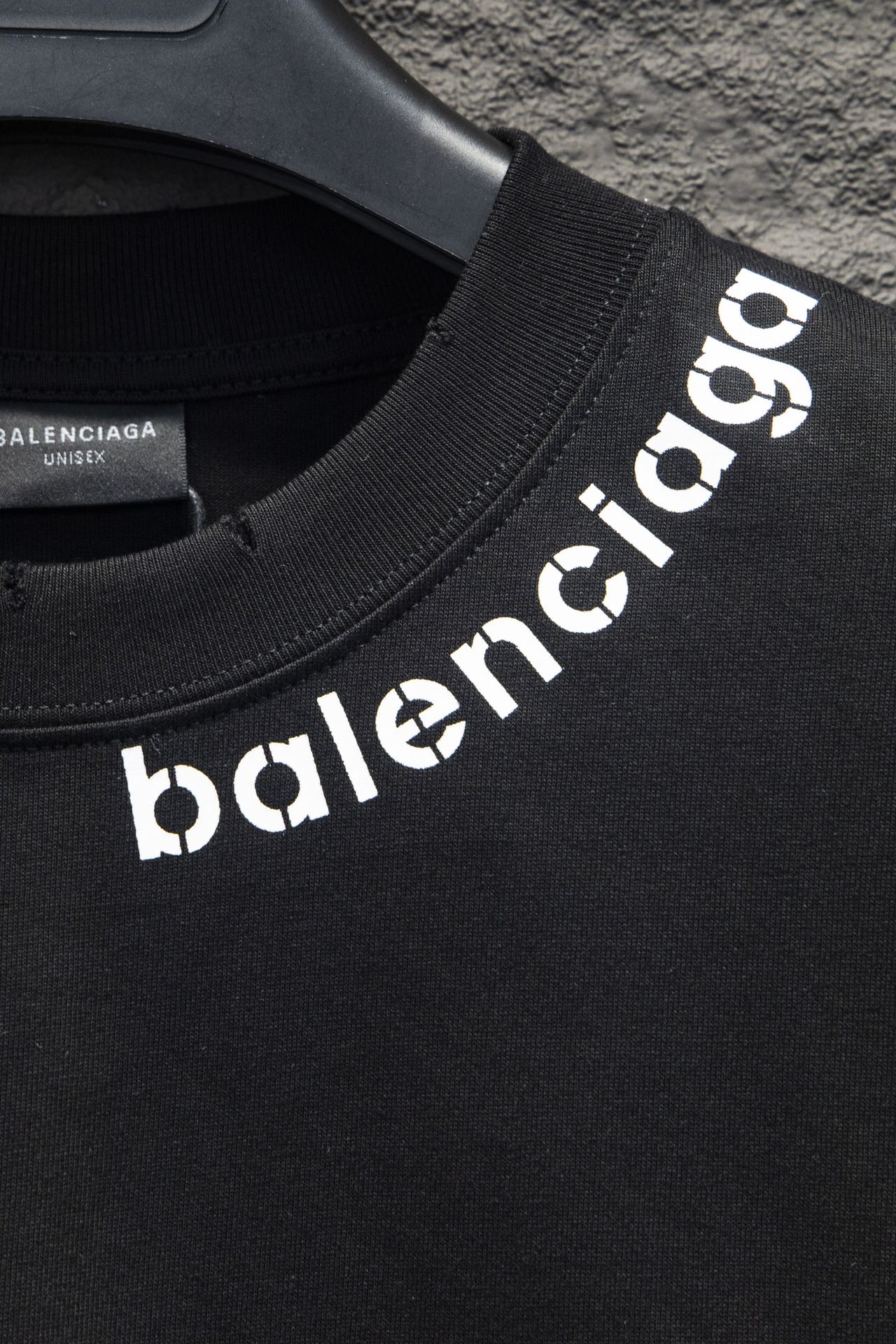 Balenciaga/巴黎世家 24ss海豚印花LOGO圆领卫衣