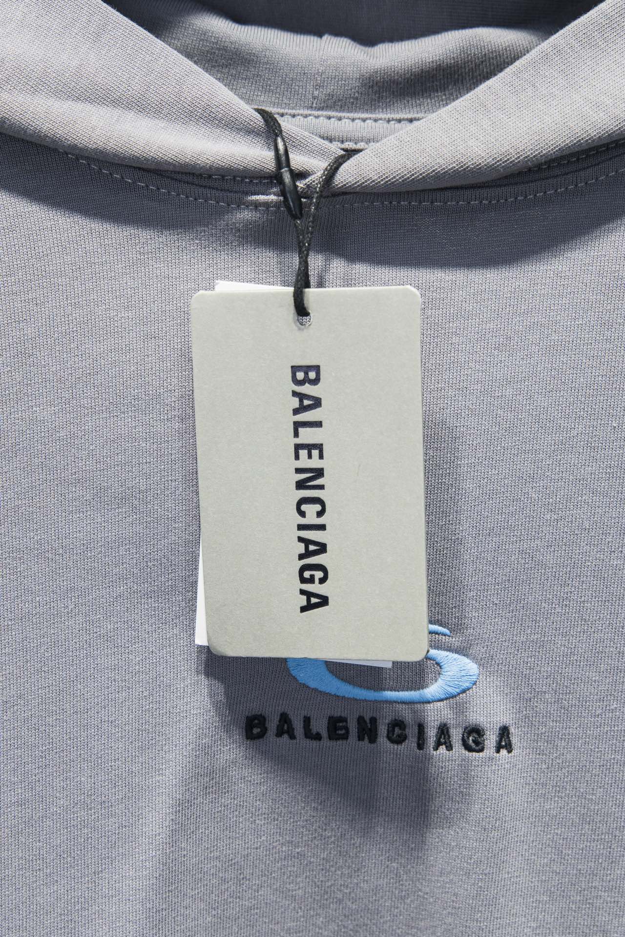 Balenciaga/巴黎世家 24ss刺绣拼接连帽卫衣