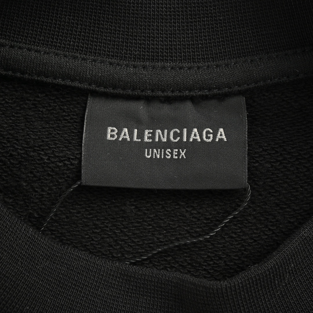 Balenciaga/巴黎世家 24ss牙刷绣圆领卫衣