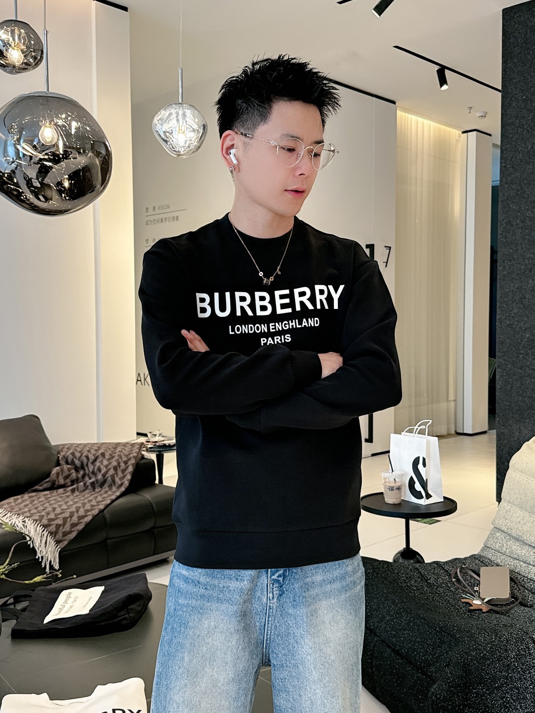 巴宝莉 2025最新款太空棉卫衣，独家发售！原版复刻，独家设计，超强工艺！极其奢华！版型超赞！🌟尺码 S