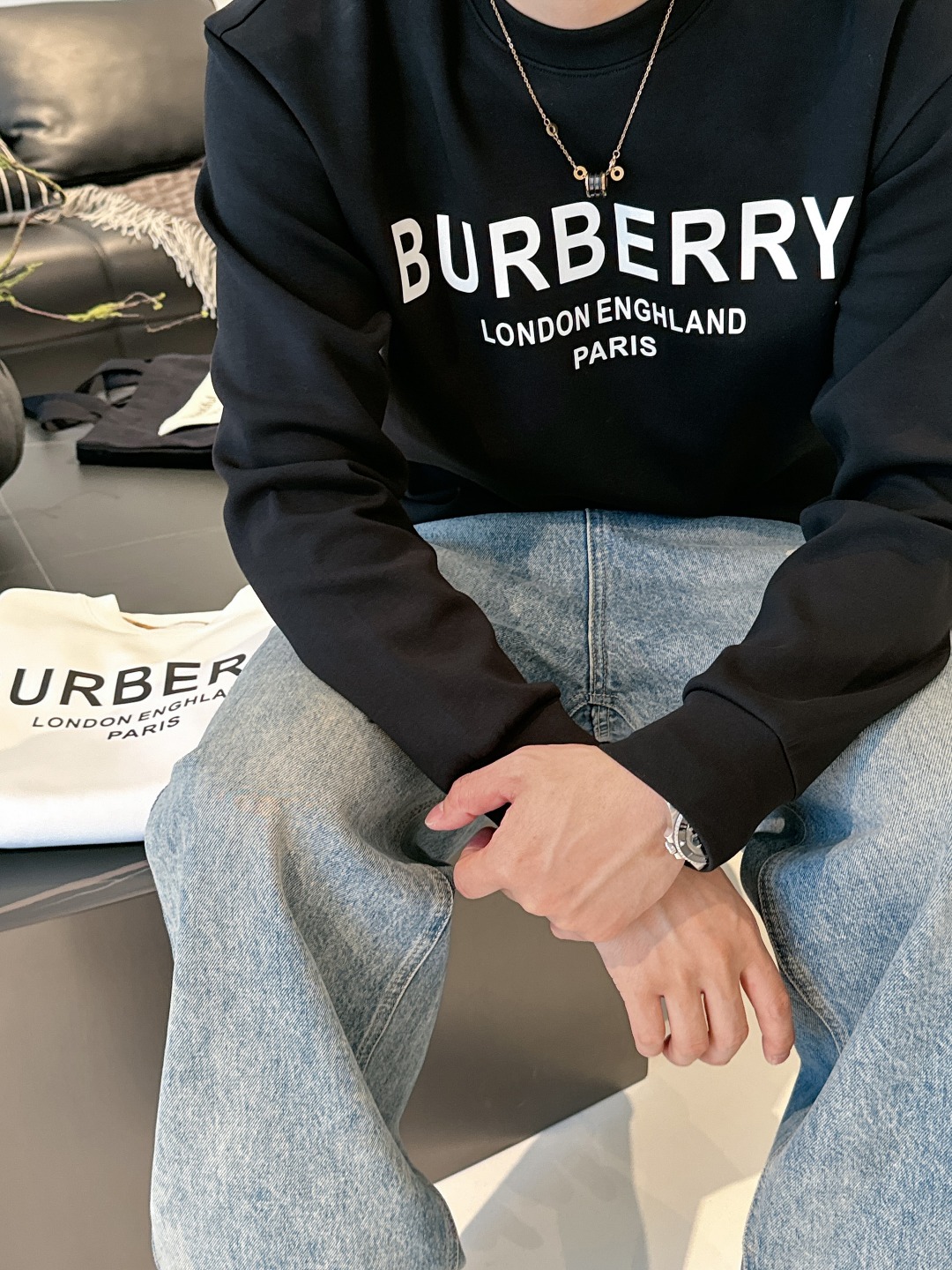 巴宝莉 2025最新款太空棉卫衣，独家发售！原版复刻，独家设计，超强工艺！极其奢华！版型超赞！🌟尺码 S