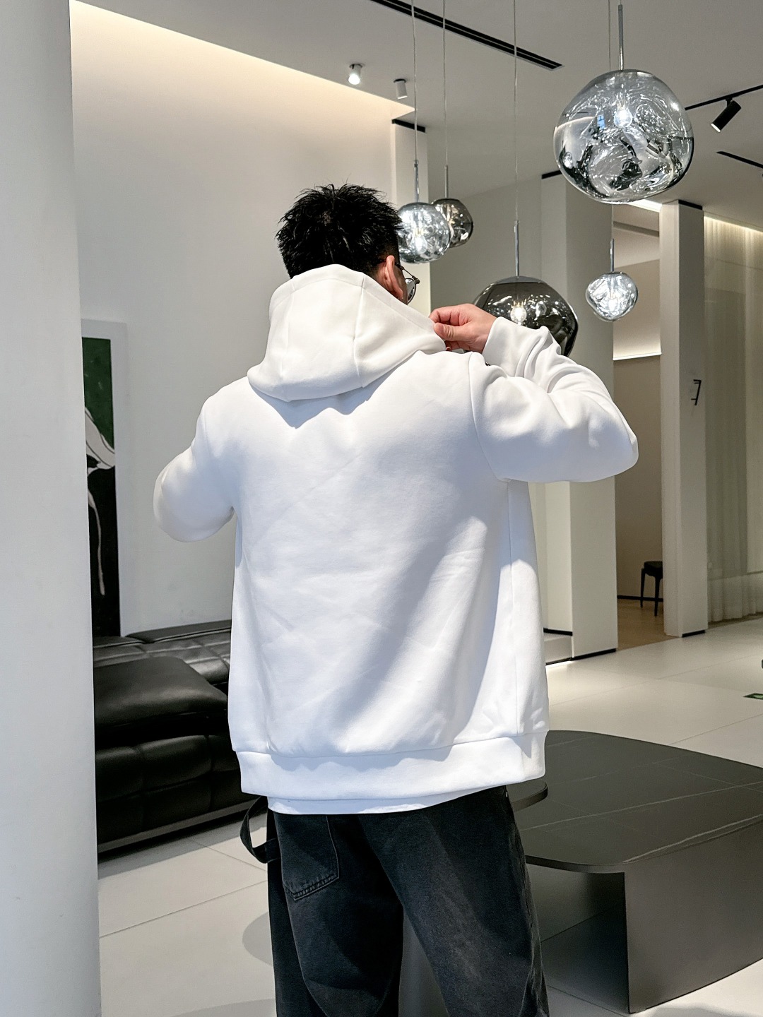 普拉达 2025秋冬最新爆款连帽外套 面料精选高支高密双股空气层长绒棉 手感超级舒服 logo精选全进口