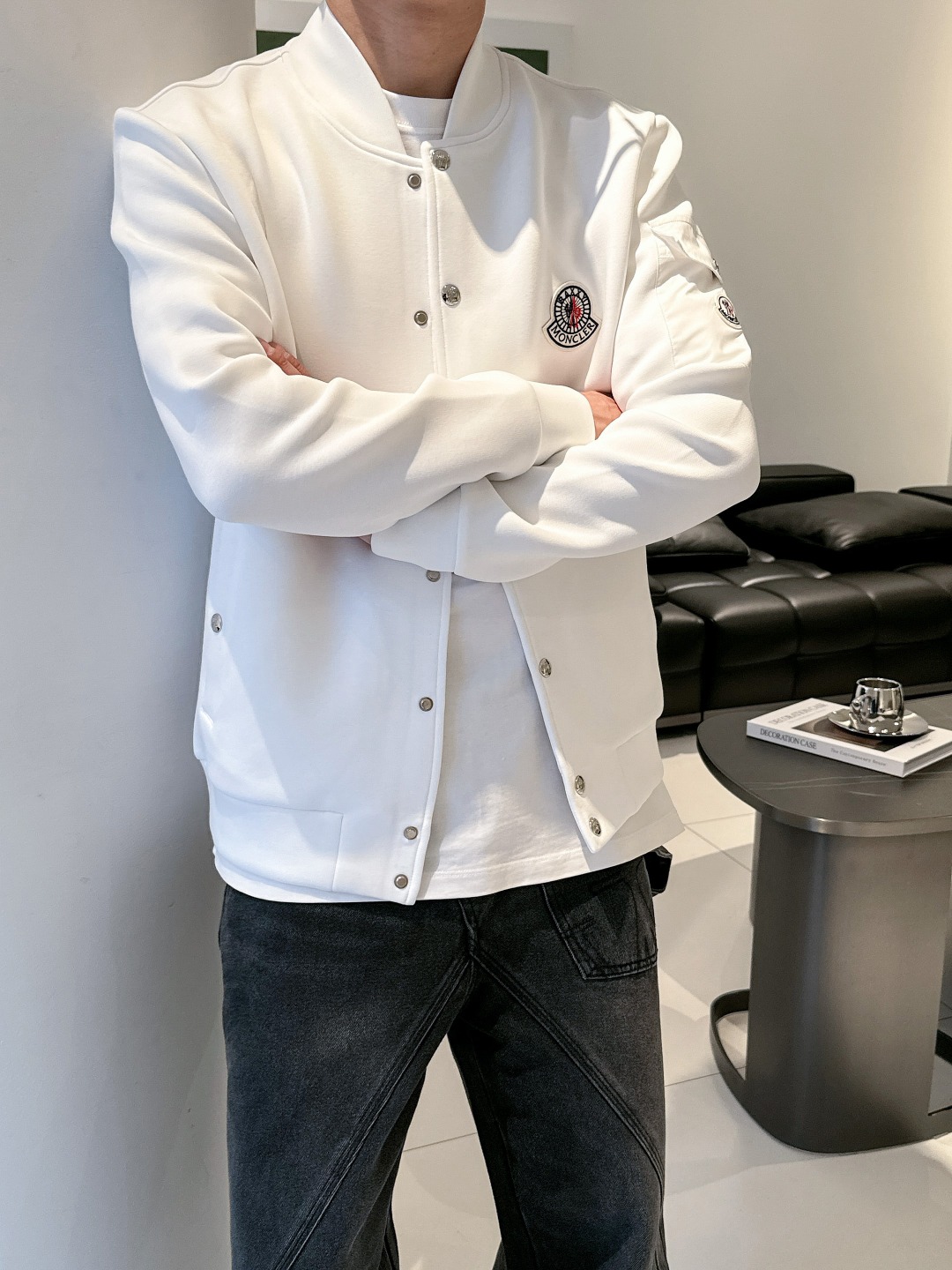 蒙口 2025秋冬最新爆款立领外套 面料精选高支高密双股空气层长绒棉 手感超级舒服 logo精选全进口环