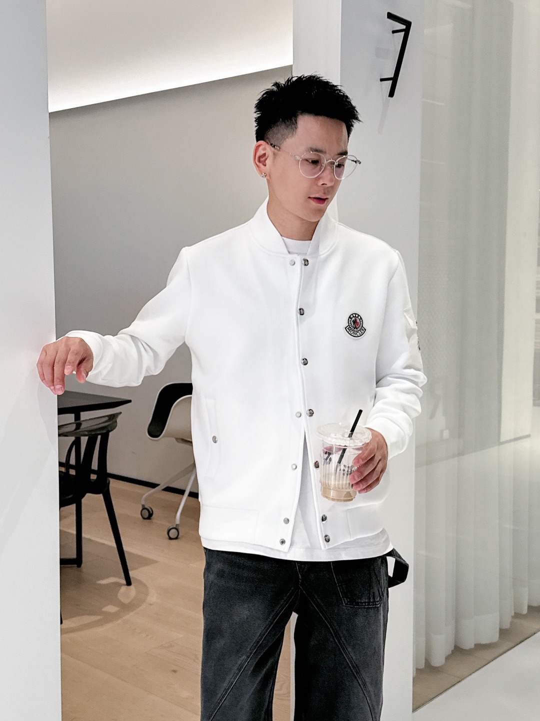 蒙口 2025秋冬最新爆款立领外套 面料精选高支高密双股空气层长绒棉 手感超级舒服 logo精选全进口环