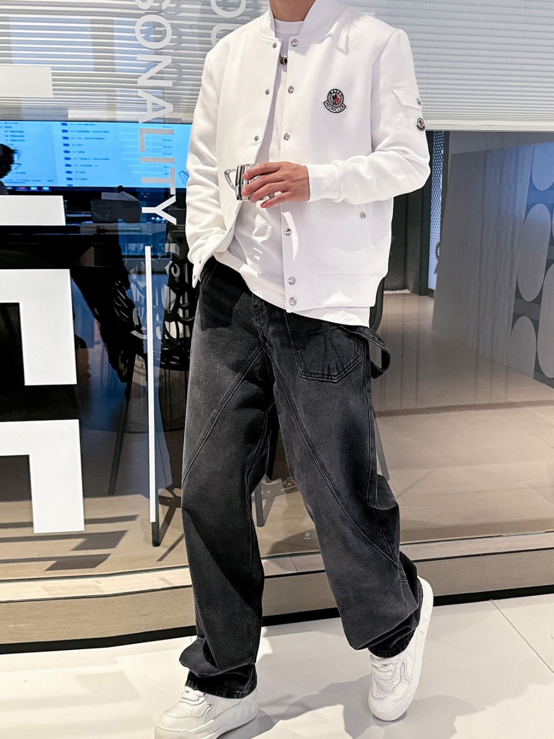 蒙口 2025秋冬最新爆款立领外套 面料精选高支高密双股空气层长绒棉 手感超级舒服 logo精选全进口环