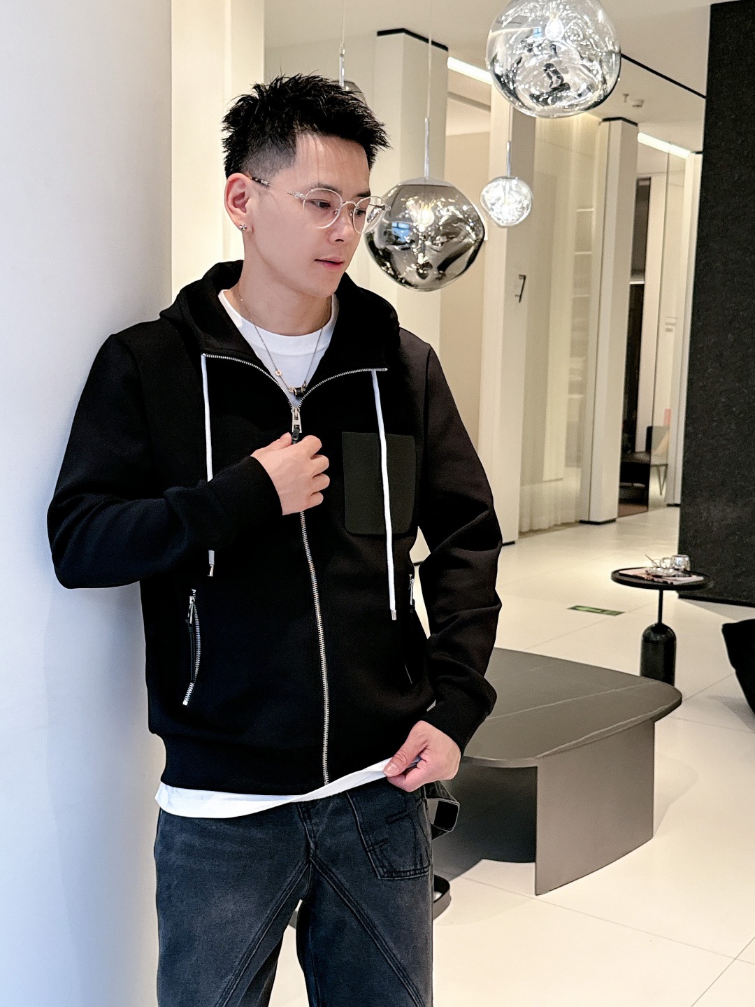 罗意威 2025秋冬最新爆款连帽外套 面料精选高支高密双股空气层长绒棉 手感超级舒服 logo精选全进口