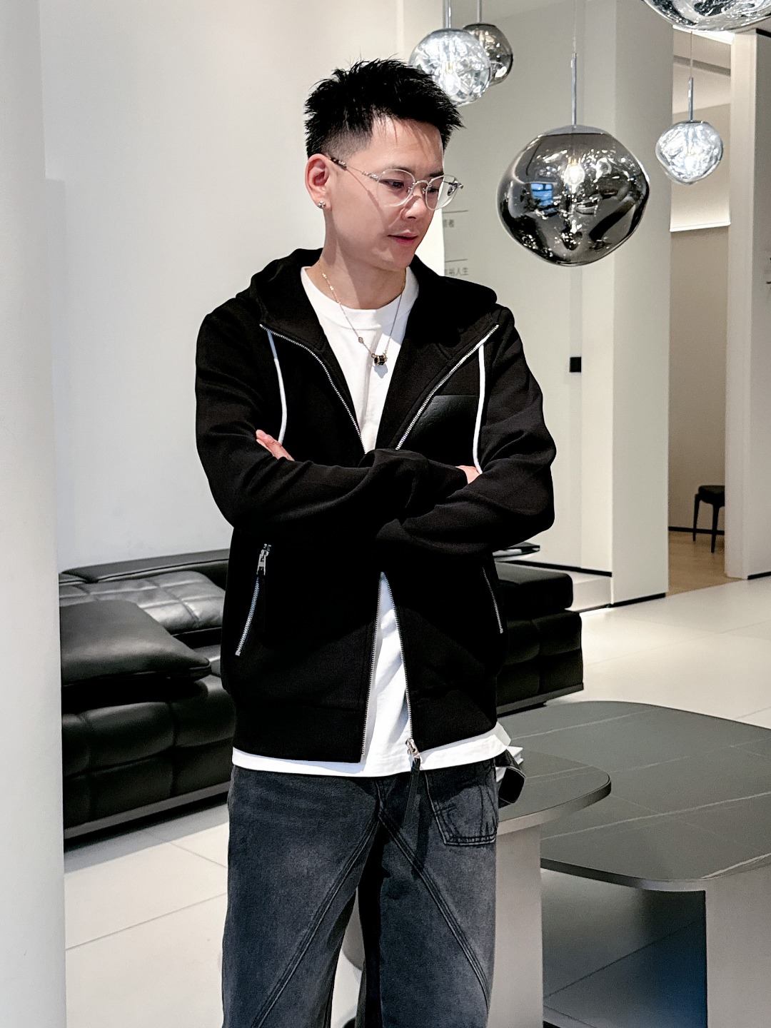 罗意威 2025秋冬最新爆款连帽外套 面料精选高支高密双股空气层长绒棉 手感超级舒服 logo精选全进口