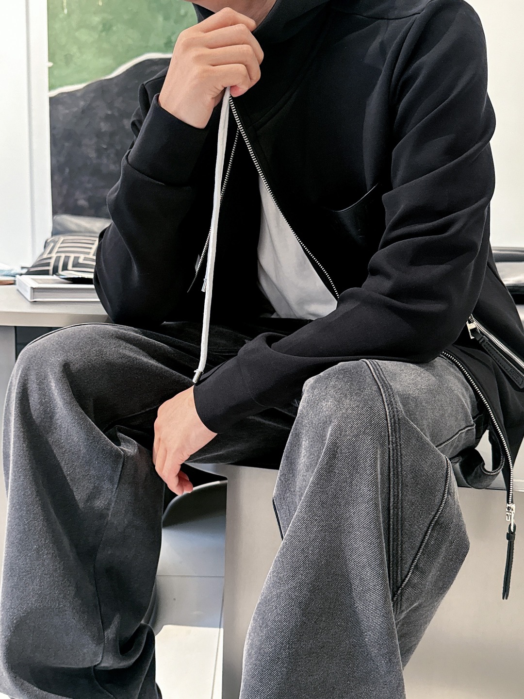 罗意威 2025秋冬最新爆款连帽外套 面料精选高支高密双股空气层长绒棉 手感超级舒服 logo精选全进口