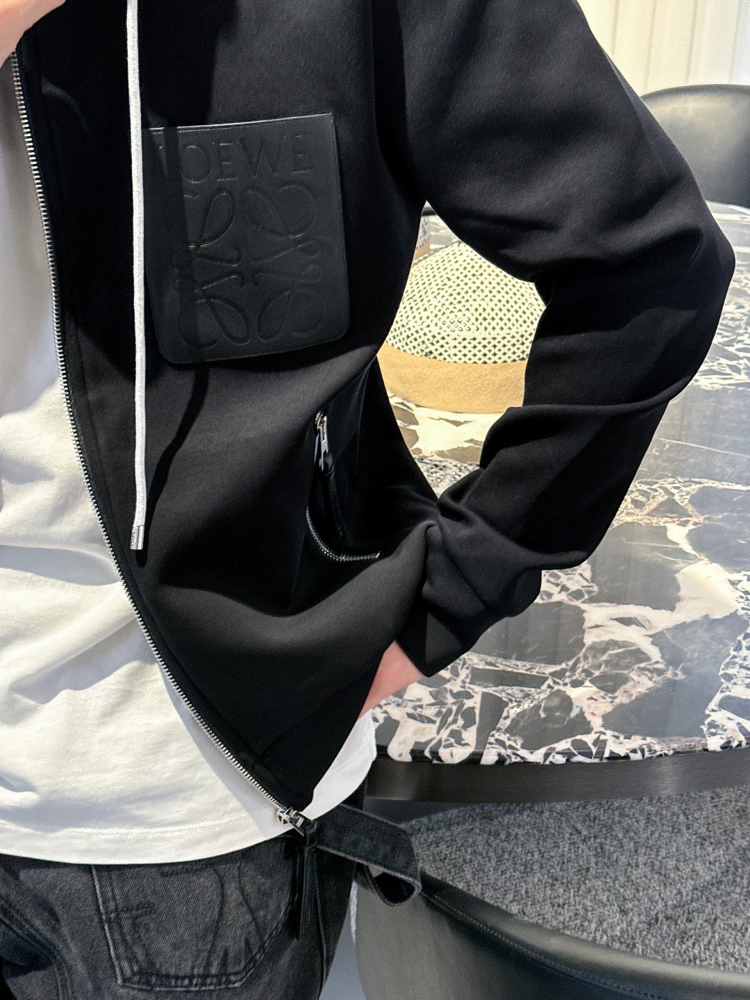 罗意威 2025秋冬最新爆款连帽外套 面料精选高支高密双股空气层长绒棉 手感超级舒服 logo精选全进口