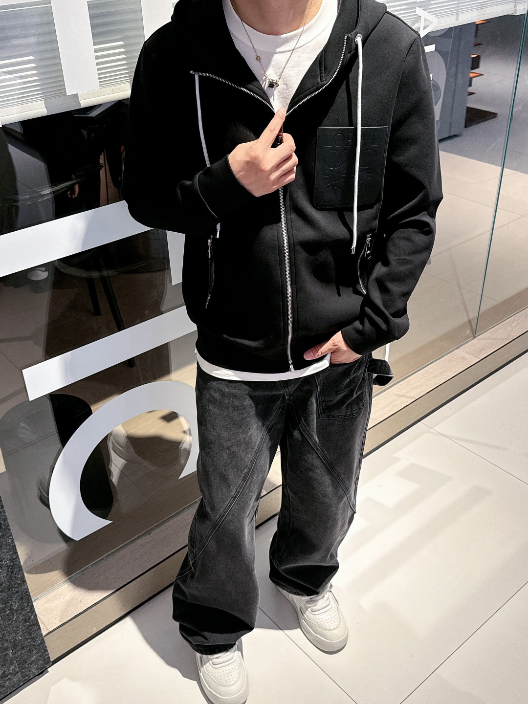 罗意威 2025秋冬最新爆款连帽外套 面料精选高支高密双股空气层长绒棉 手感超级舒服 logo精选全进口