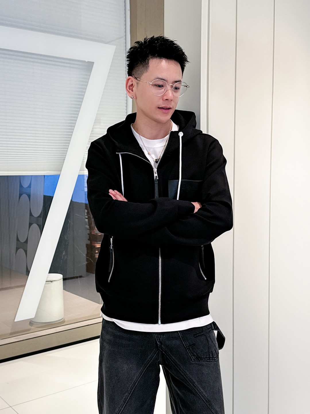 罗意威 2025秋冬最新爆款连帽外套 面料精选高支高密双股空气层长绒棉 手感超级舒服 logo精选全进口