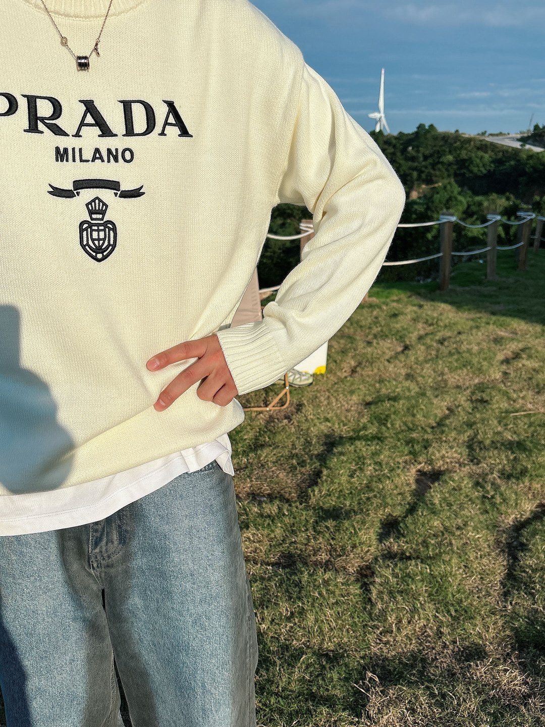 普拉达 毛衣 2025秋冬最新系列，专柜1:1顶级复刻，全品相！加厚款，潮人必备单品！懂货的老铁赶紧下手