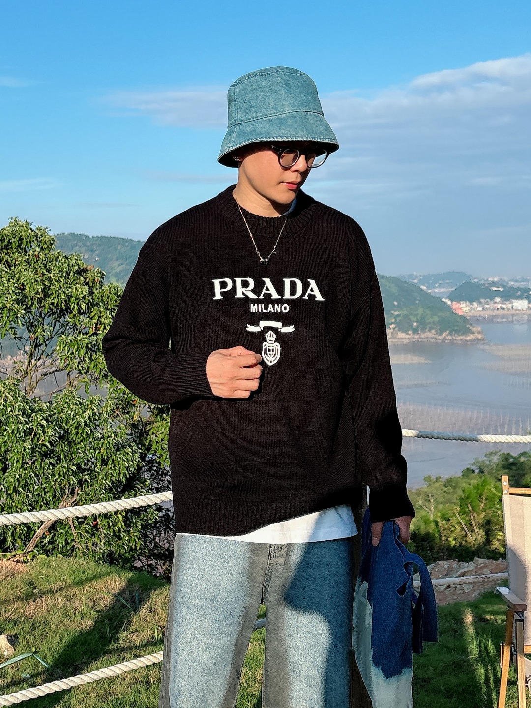 普拉达 毛衣 2025秋冬最新系列，专柜1:1顶级复刻，全品相！加厚款，潮人必备单品！懂货的老铁赶紧下手