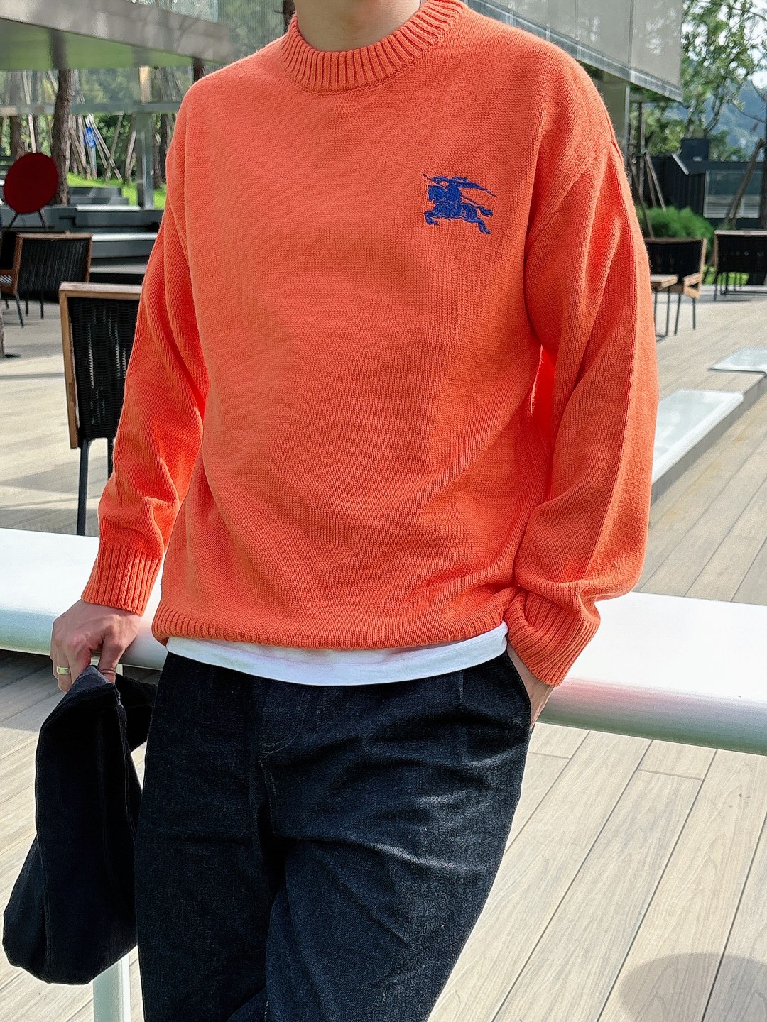 巴宝莉💥独家专供新品时尚休闲毛衣 进口原版科技面料，柔软舒适，上身舒适透气，亲肤不扎人，独特混搭设计风格