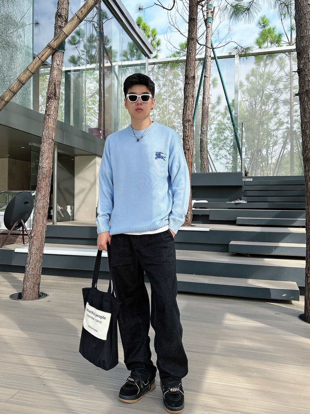 巴宝莉💥独家专供新品时尚休闲毛衣 进口原版科技面料，柔软舒适，上身舒适透气，亲肤不扎人，独特混搭设计风格