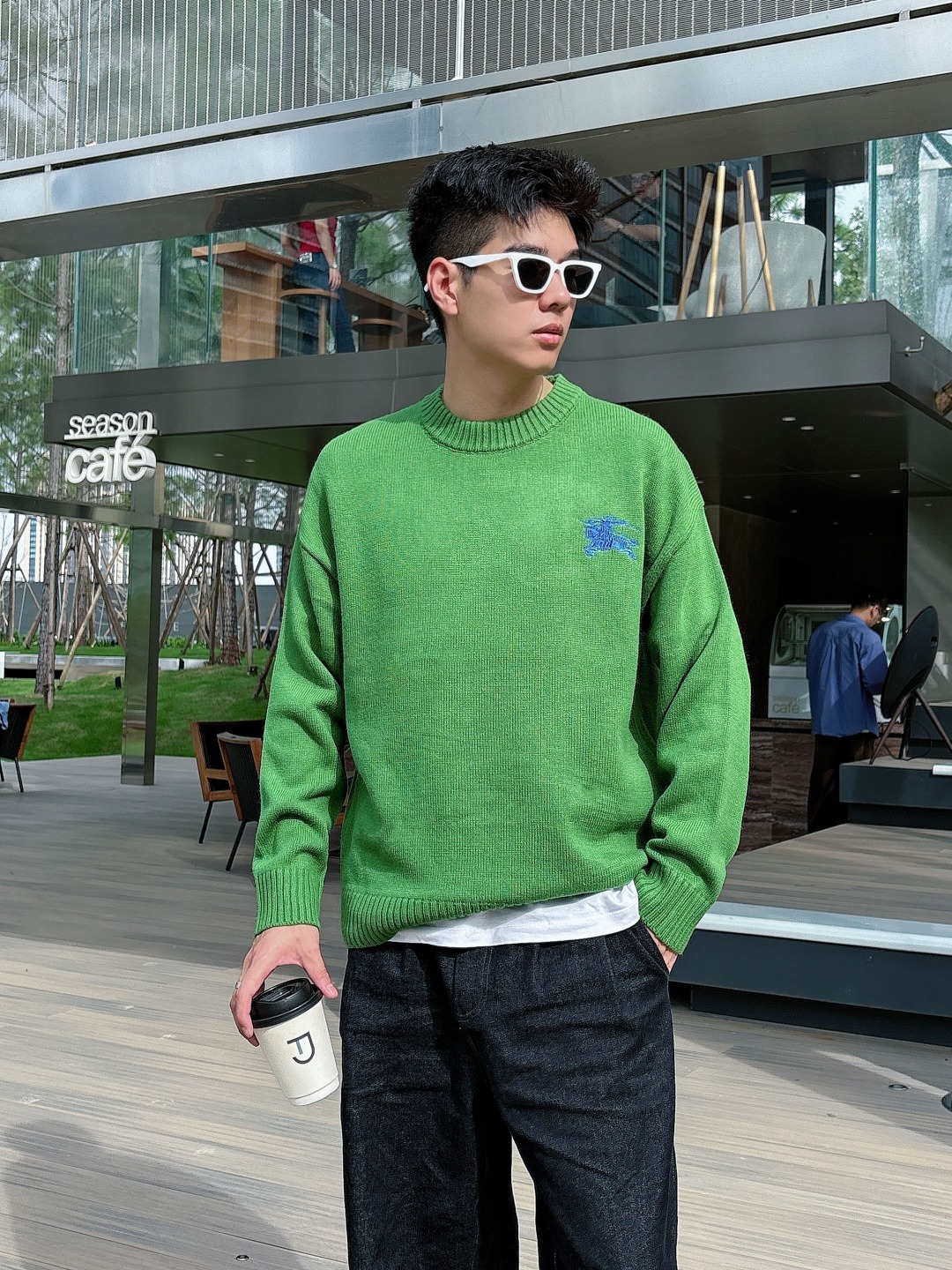 巴宝莉💥独家专供新品时尚休闲毛衣 进口原版科技面料，柔软舒适，上身舒适透气，亲肤不扎人，独特混搭设计风格