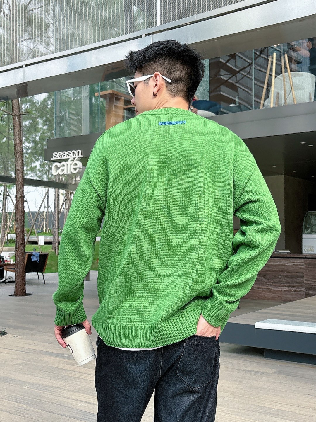 巴宝莉💥独家专供新品时尚休闲毛衣 进口原版科技面料，柔软舒适，上身舒适透气，亲肤不扎人，独特混搭设计风格