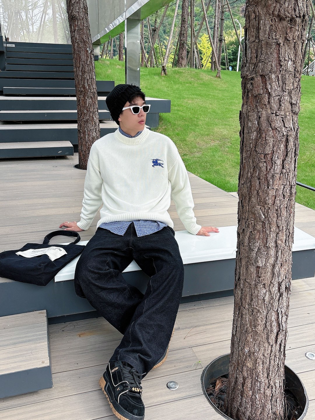 巴宝莉💥独家专供新品时尚休闲毛衣 进口原版科技面料，柔软舒适，上身舒适透气，亲肤不扎人，独特混搭设计风格