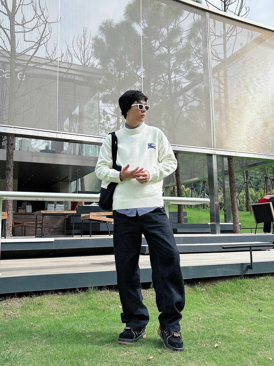 巴宝莉💥独家专供新品时尚休闲毛衣 进口原版科技面料，柔软舒适，上身舒适透气，亲肤不扎人，独特混搭设计风格