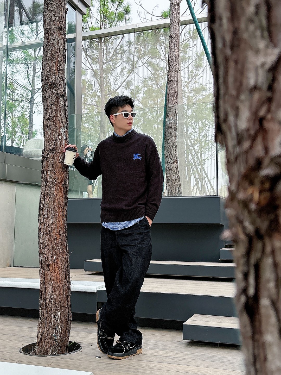 巴宝莉💥独家专供新品时尚休闲毛衣 进口原版科技面料，柔软舒适，上身舒适透气，亲肤不扎人，独特混搭设计风格