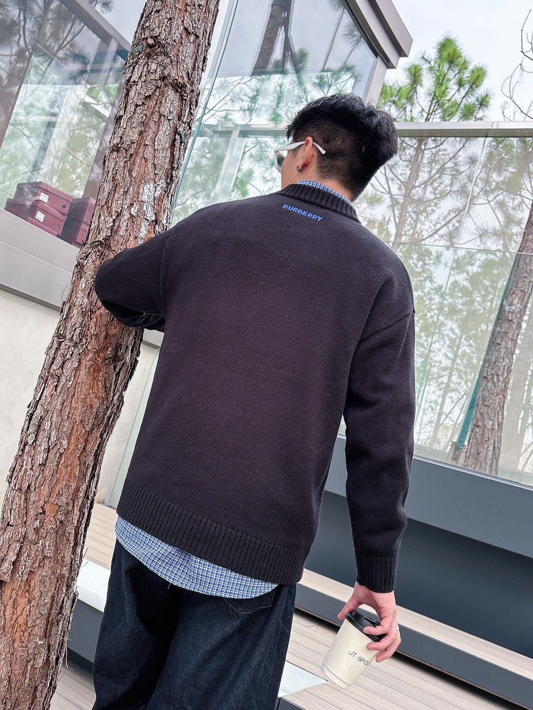 巴宝莉💥独家专供新品时尚休闲毛衣 进口原版科技面料，柔软舒适，上身舒适透气，亲肤不扎人，独特混搭设计风格