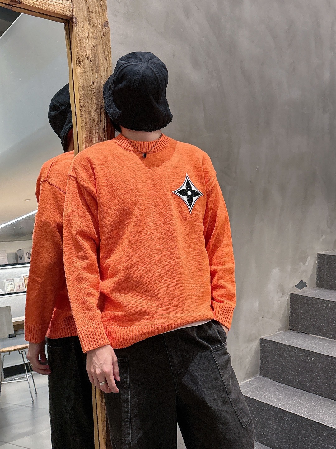 Lv💥独家专供新品时尚休闲毛衣 进口原版科技面料，柔软舒适，上身舒适透气，亲肤不扎人，独特混搭设计风格，