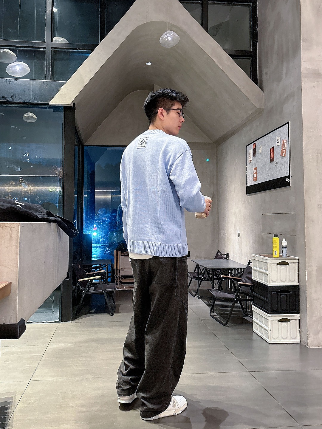 Lv💥独家专供新品时尚休闲毛衣 进口原版科技面料，柔软舒适，上身舒适透气，亲肤不扎人，独特混搭设计风格，