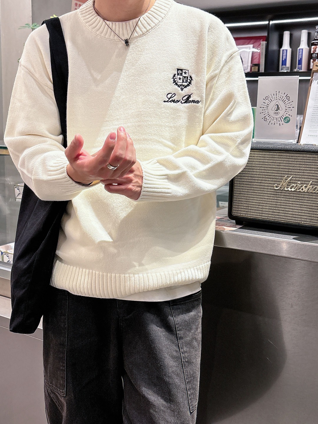 lP🆕💥独家专供新品时尚休闲毛衣 进口原版科技面料，柔软舒适，上身舒适透气，亲肤不扎人，独特混搭设计风格