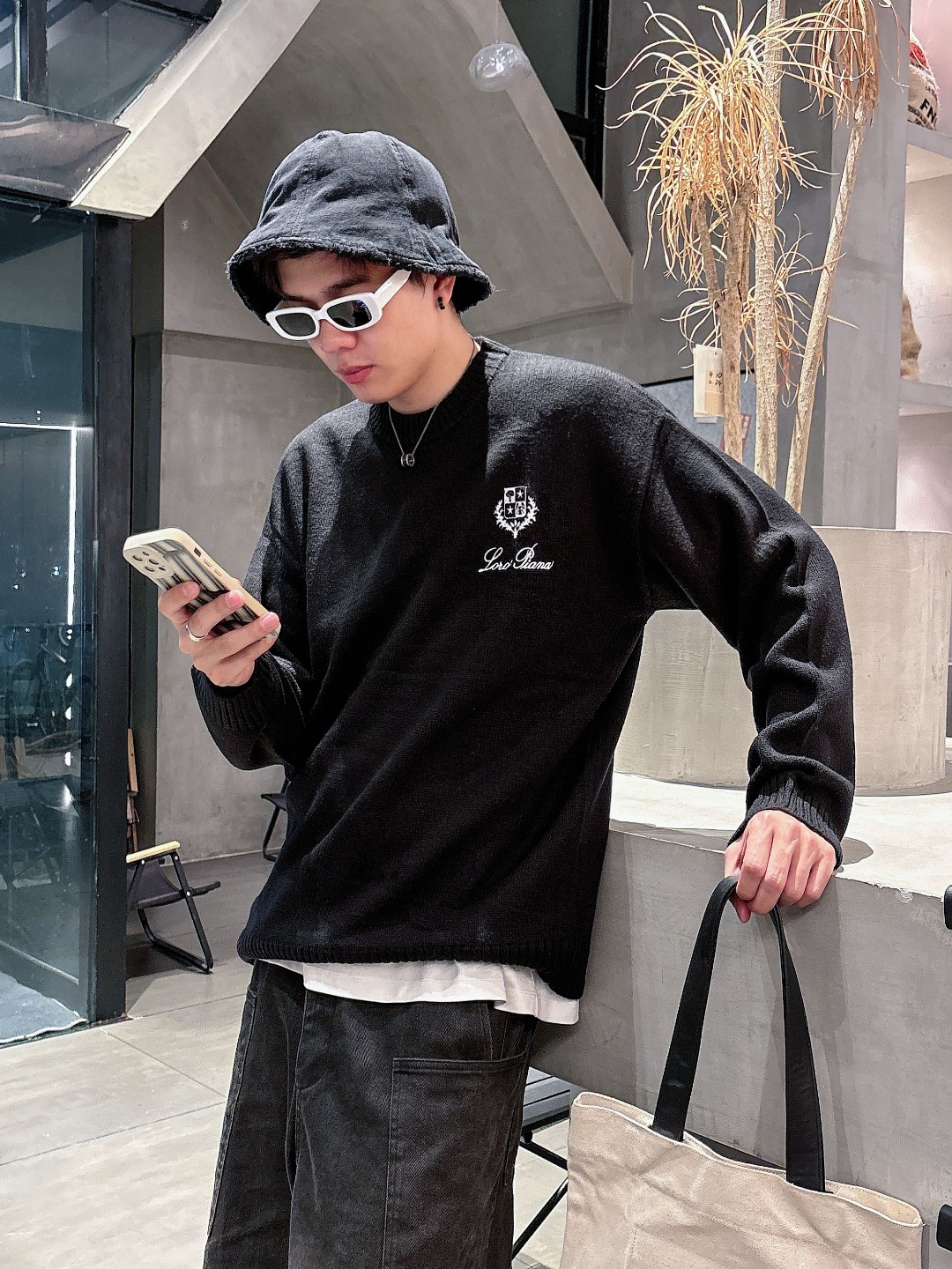 lP🆕💥独家专供新品时尚休闲毛衣 进口原版科技面料，柔软舒适，上身舒适透气，亲肤不扎人，独特混搭设计风格