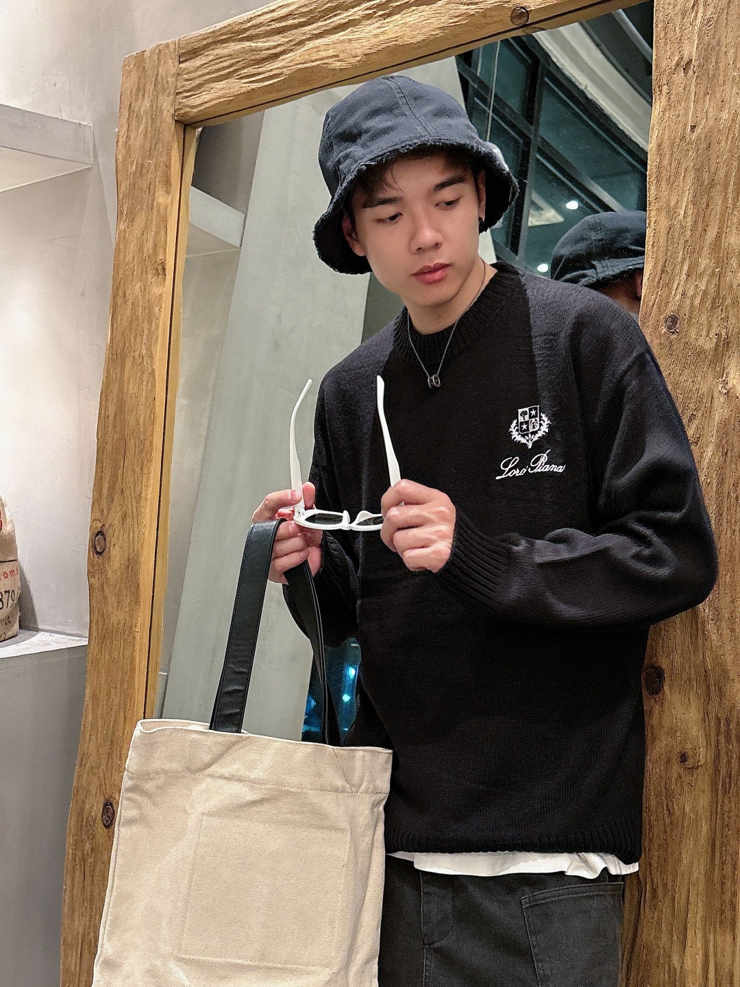 lP🆕💥独家专供新品时尚休闲毛衣 进口原版科技面料，柔软舒适，上身舒适透气，亲肤不扎人，独特混搭设计风格