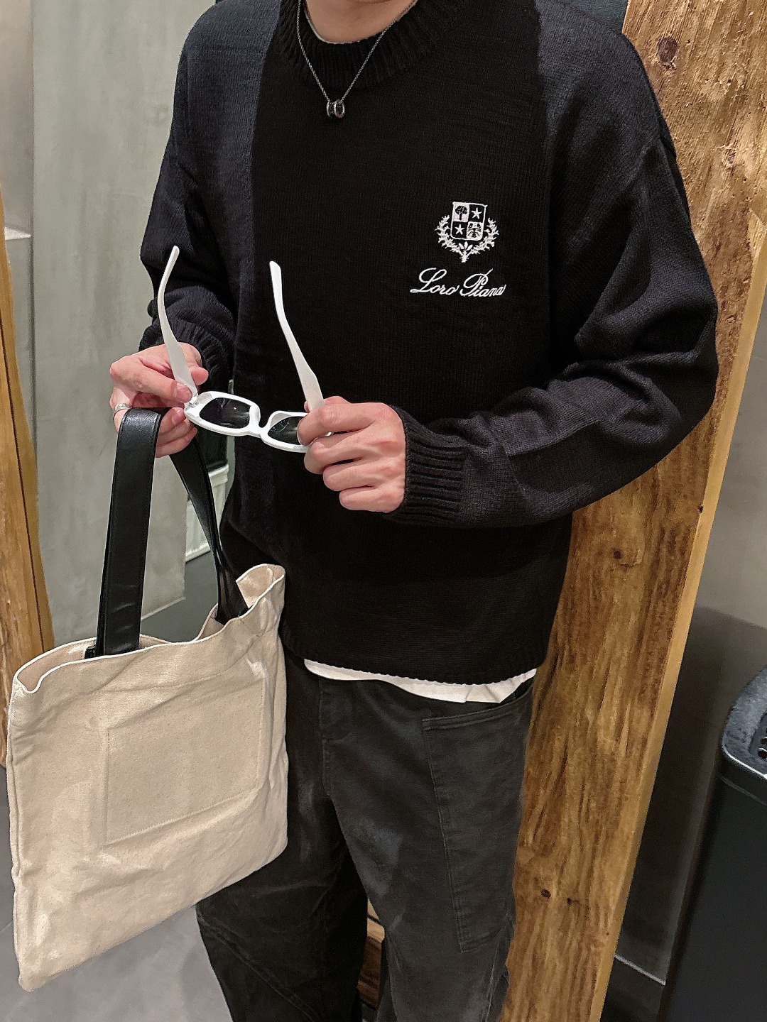 lP🆕💥独家专供新品时尚休闲毛衣 进口原版科技面料，柔软舒适，上身舒适透气，亲肤不扎人，独特混搭设计风格