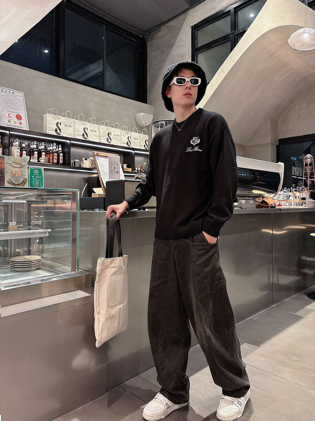 lP🆕💥独家专供新品时尚休闲毛衣 进口原版科技面料，柔软舒适，上身舒适透气，亲肤不扎人，独特混搭设计风格