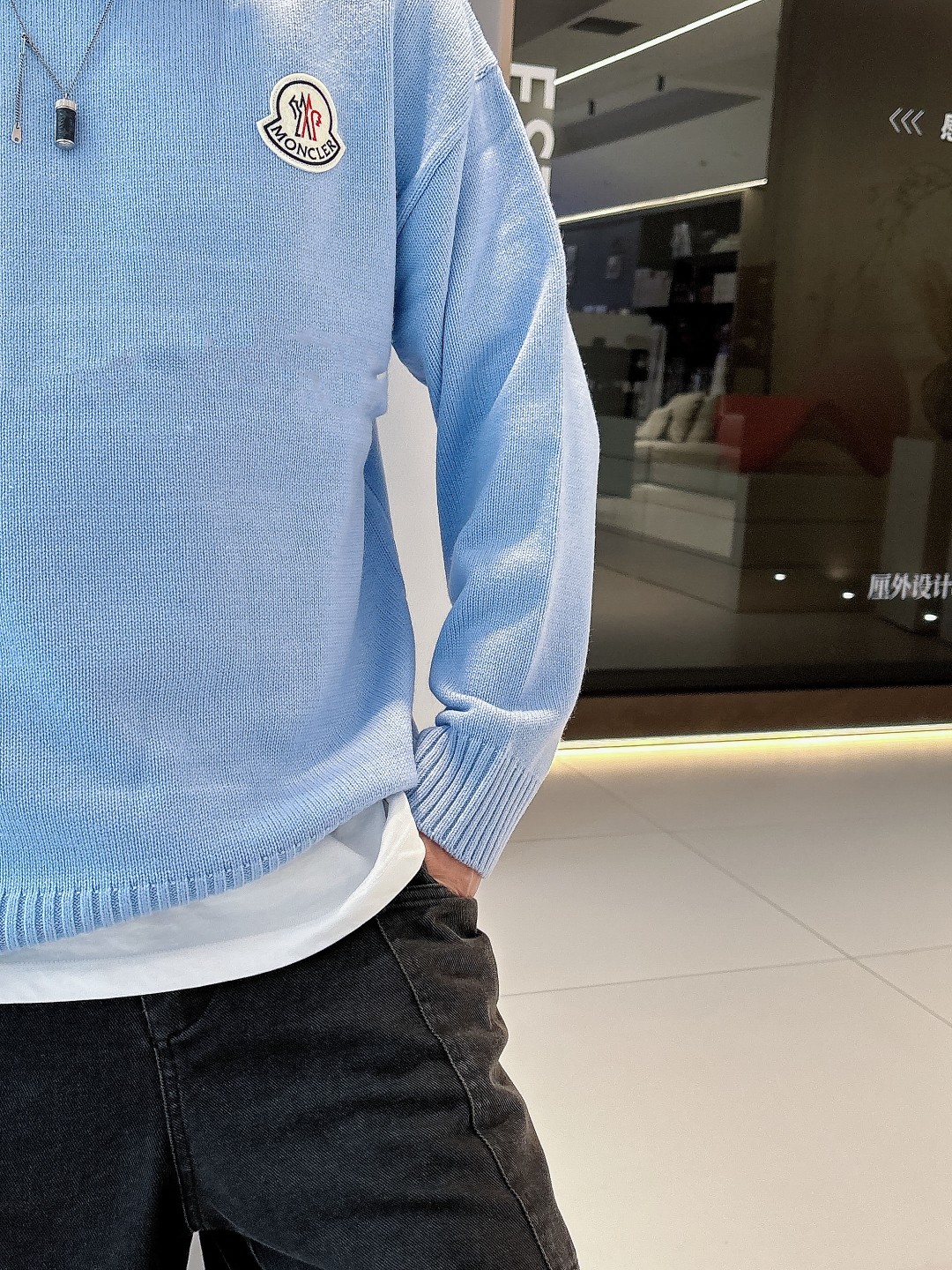 蒙口 💥独家专供新品时尚休闲毛衣 进口原版科技面料，柔软舒适，上身舒适透气，亲肤不扎人，独特混搭设计风格