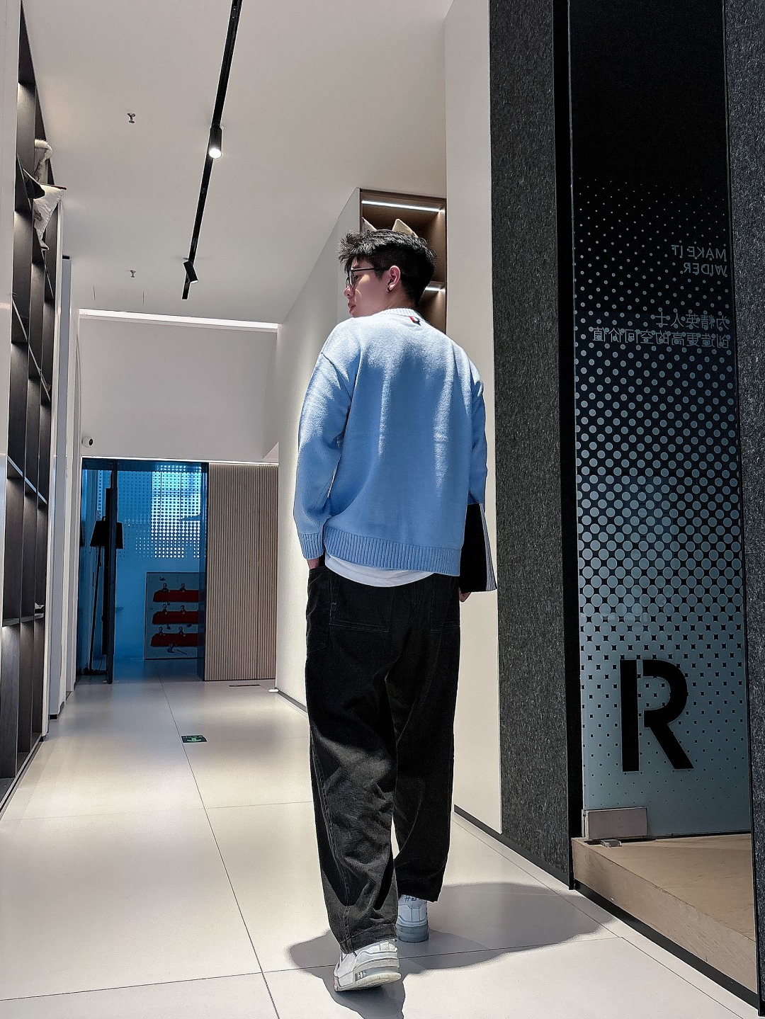 蒙口 💥独家专供新品时尚休闲毛衣 进口原版科技面料，柔软舒适，上身舒适透气，亲肤不扎人，独特混搭设计风格