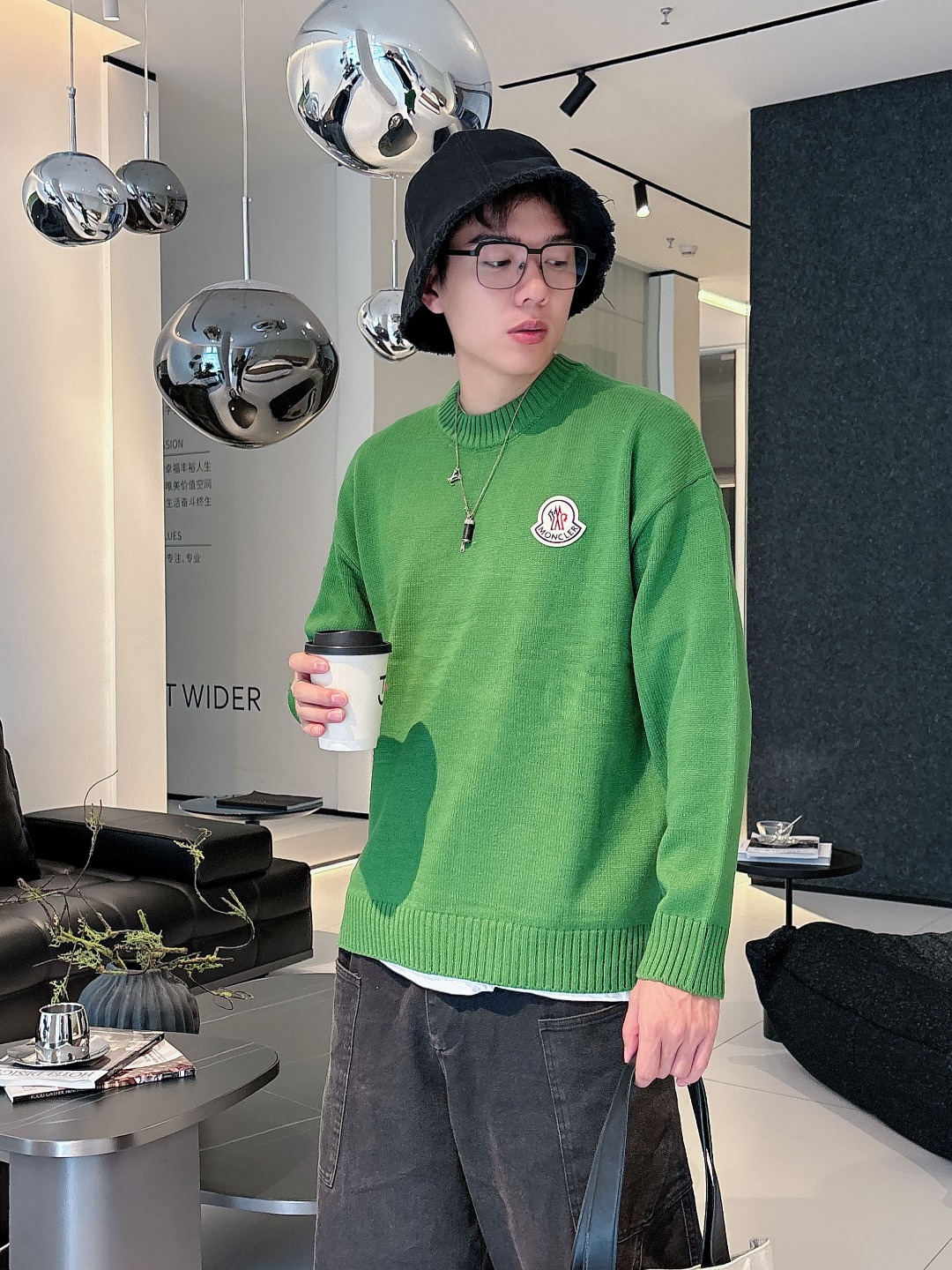 蒙口 💥独家专供新品时尚休闲毛衣 进口原版科技面料，柔软舒适，上身舒适透气，亲肤不扎人，独特混搭设计风格