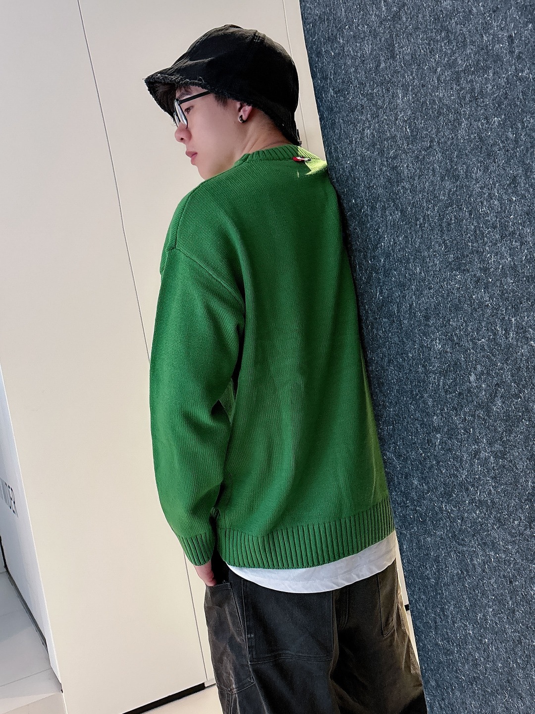 蒙口 💥独家专供新品时尚休闲毛衣 进口原版科技面料，柔软舒适，上身舒适透气，亲肤不扎人，独特混搭设计风格