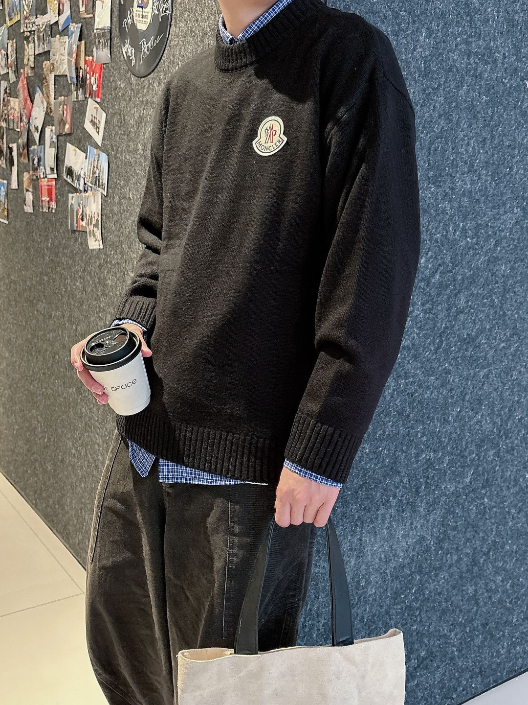 蒙口 💥独家专供新品时尚休闲毛衣 进口原版科技面料，柔软舒适，上身舒适透气，亲肤不扎人，独特混搭设计风格