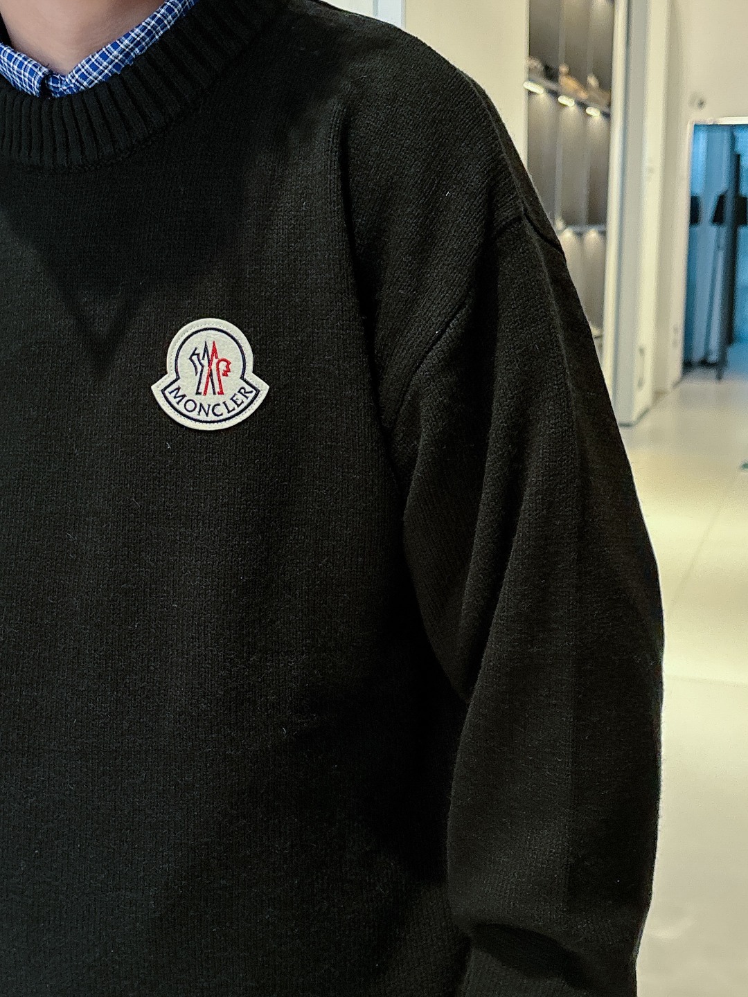 蒙口 💥独家专供新品时尚休闲毛衣 进口原版科技面料，柔软舒适，上身舒适透气，亲肤不扎人，独特混搭设计风格