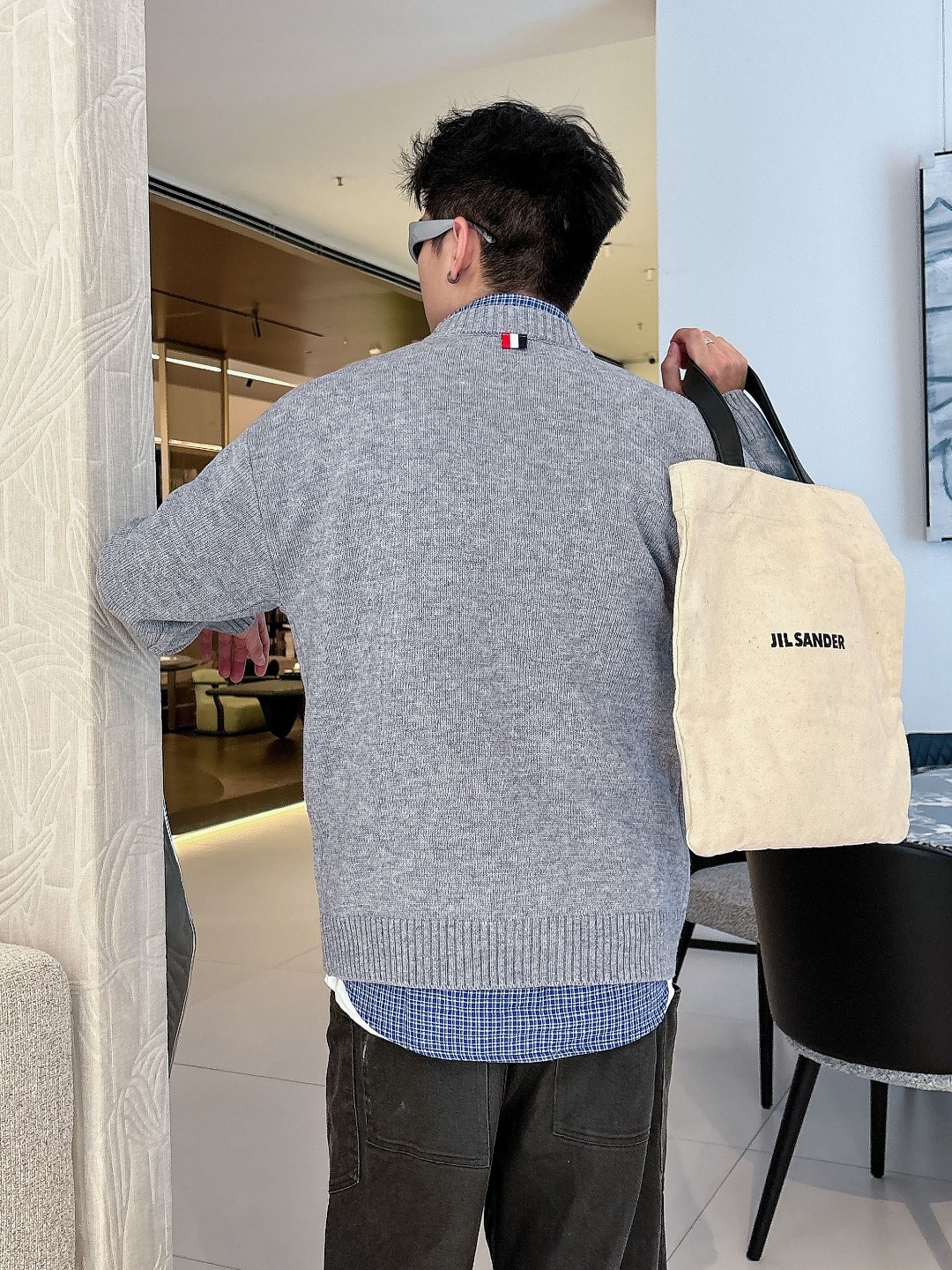 蒙口 💥独家专供新品时尚休闲毛衣 进口原版科技面料，柔软舒适，上身舒适透气，亲肤不扎人，独特混搭设计风格