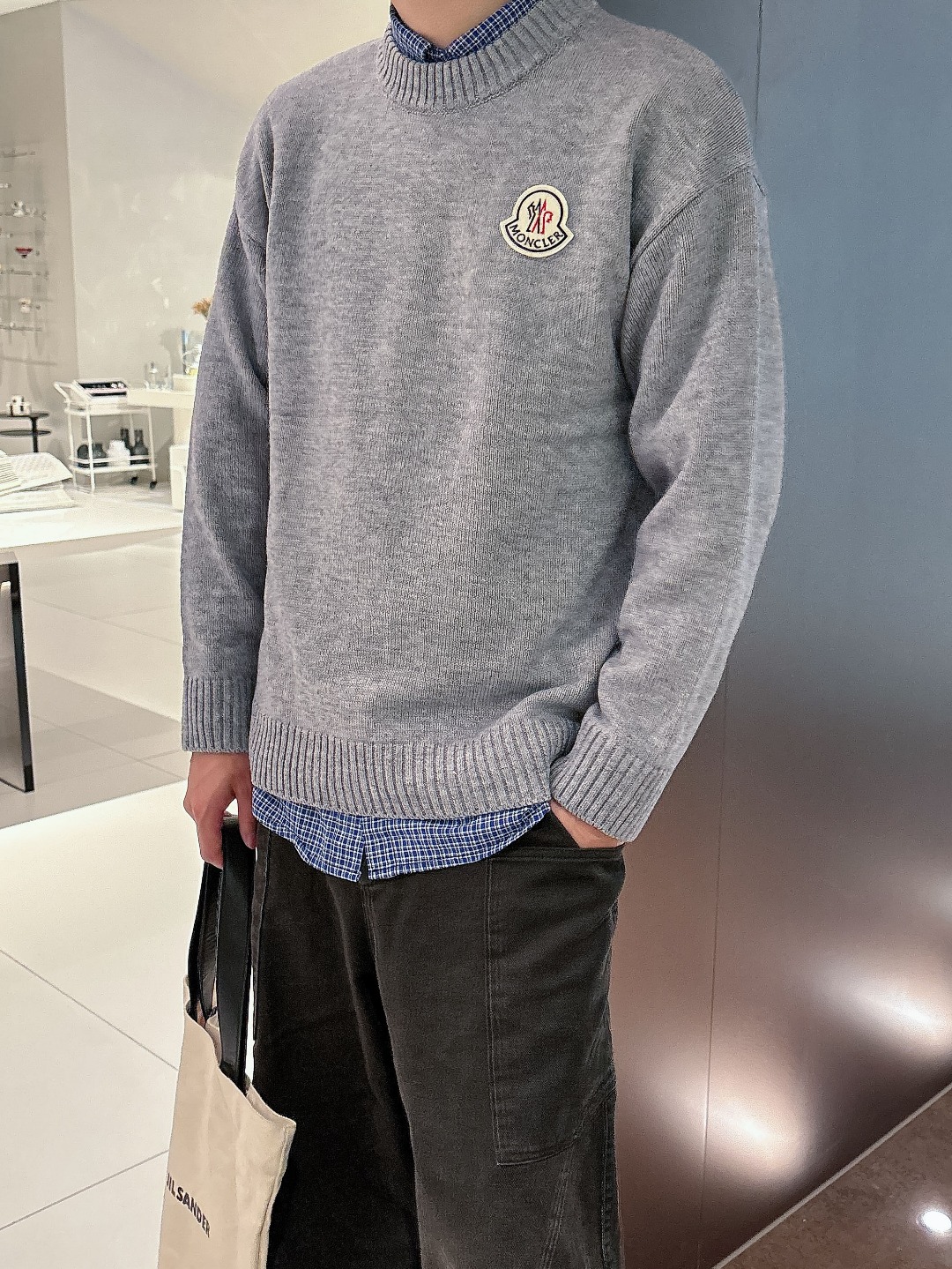 蒙口 💥独家专供新品时尚休闲毛衣 进口原版科技面料，柔软舒适，上身舒适透气，亲肤不扎人，独特混搭设计风格